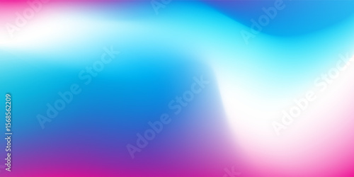 Blue and white background with curved white lines and blue and white