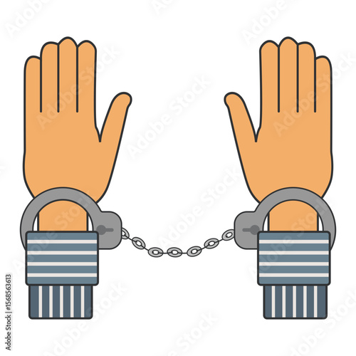 Law and justice vector isolated on white background, justice scales and wooden judge's gavel, law, justice, court, legislation vector concept