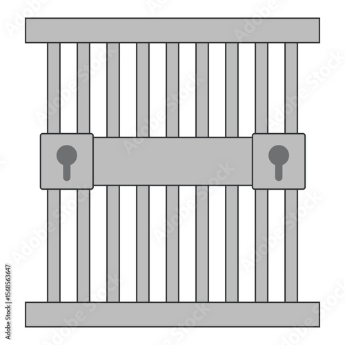 Law and justice vector isolated on white background, justice scales and wooden judge's gavel, law, justice, court, legislation vector concept