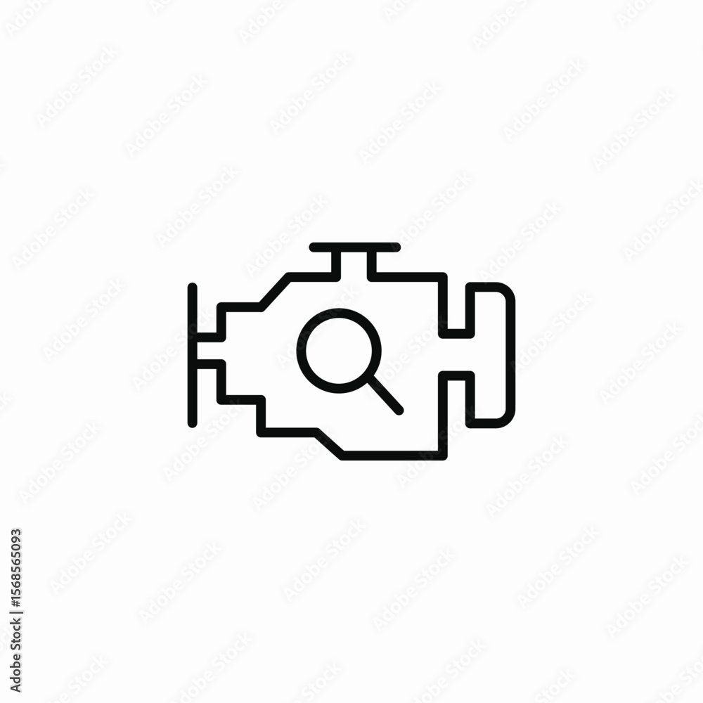 machine search icon sign vector machine search icon sign vector