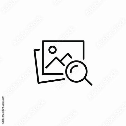 image files searching icon sign vector