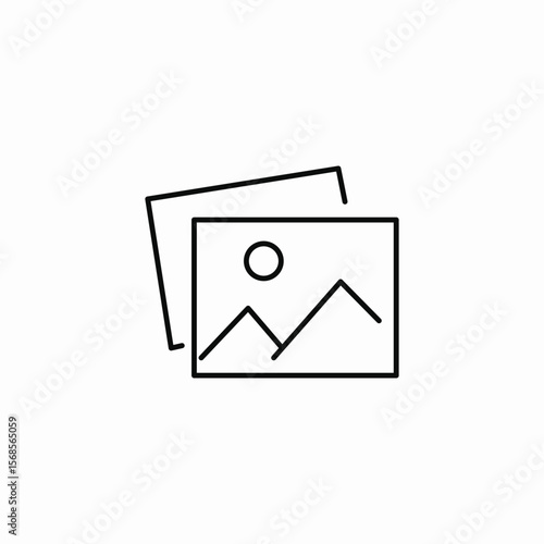 image gallery icon sign vector