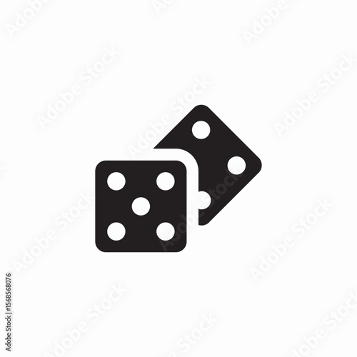 dice games icon sign vector