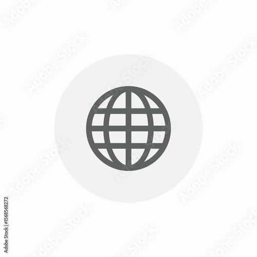 global internet icon sign vector
