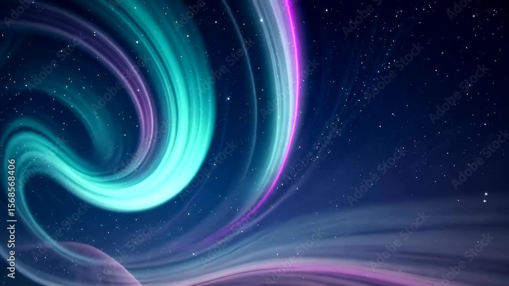 Swirling blue, teal, and pink abstract light streaks Swirling blue, teal, and pink abstract light streaks