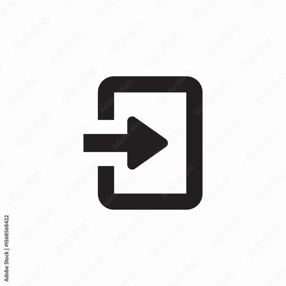 log in icon sign vector log in icon sign vector
