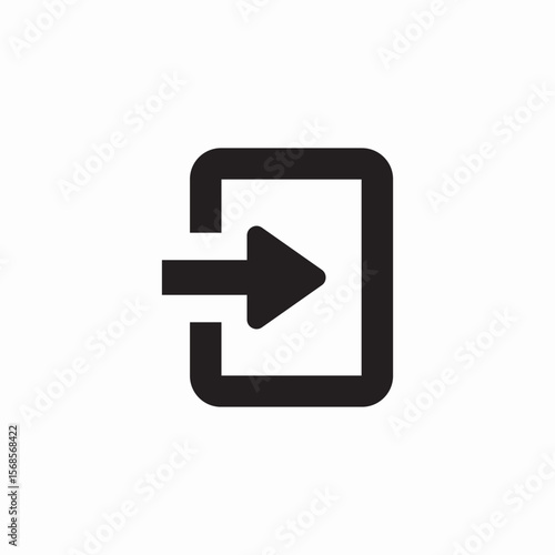 log in icon sign vector