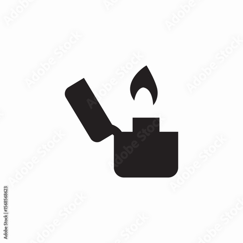 pocket lid lighter icon sign vector