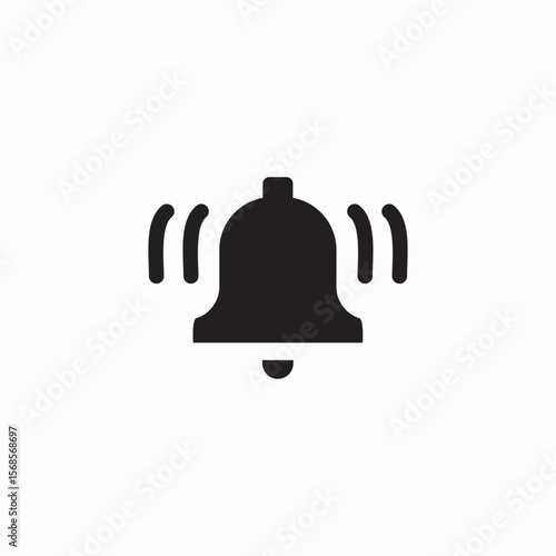 ring bell icon sign vector