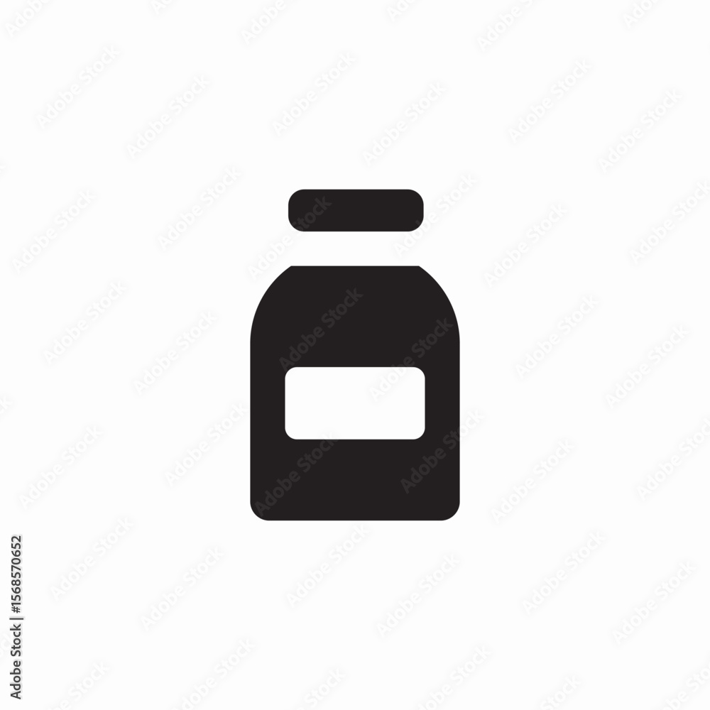 Fototapeta premium label container icon sign vector