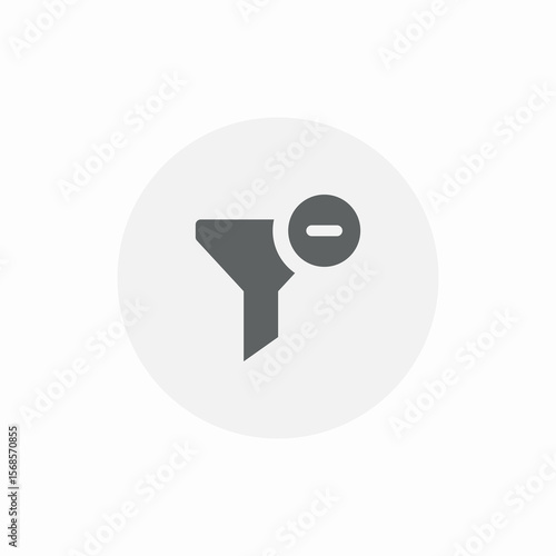 removal filter icon sign vector
