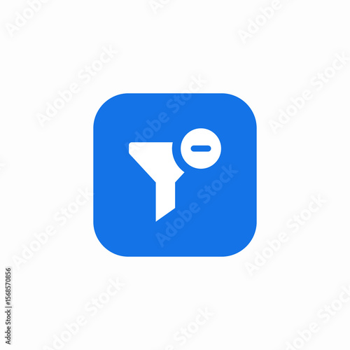 removal search filter icon sign vector