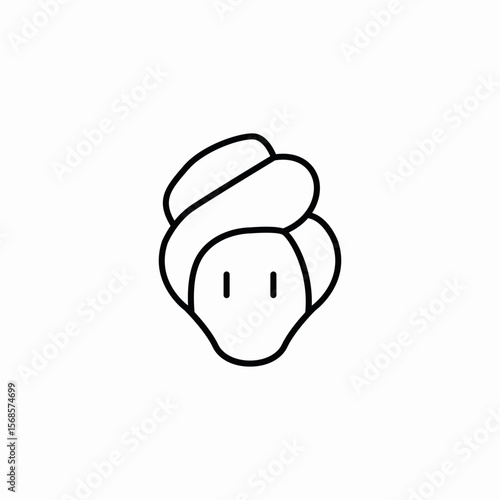 hair wash icon sign vector