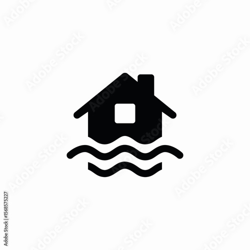 sea home icon sign vector