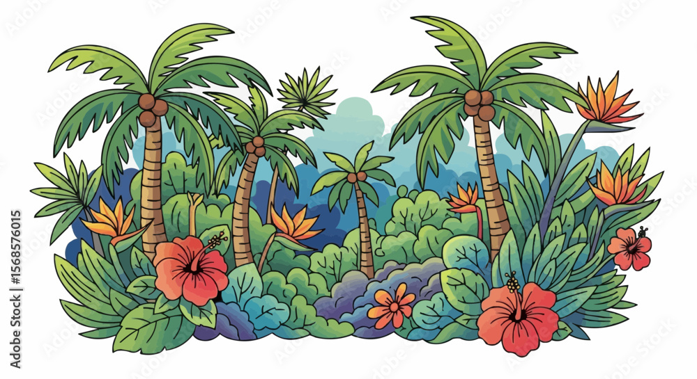 Fototapeta premium palm tree flowers