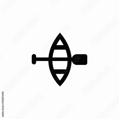 canoe vessel icon sign vector