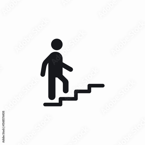 climbing staors icon sign vector