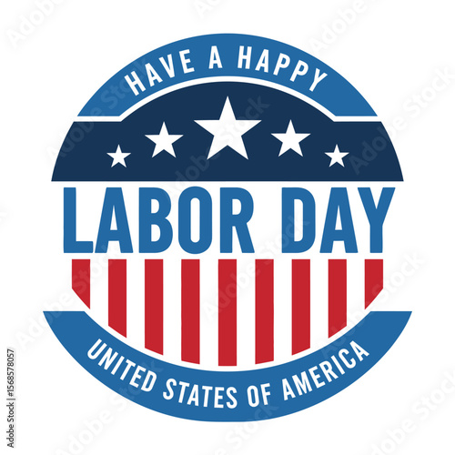 Happy Labor Day United States of America Celebration