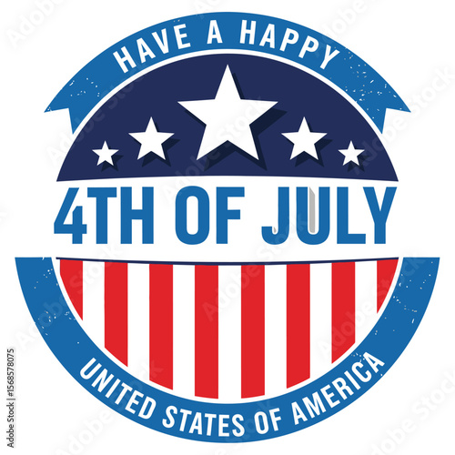 Happy 4th of July United States of America Independence Day Celebration