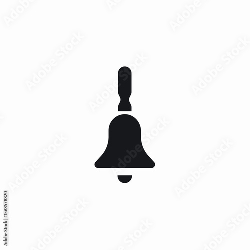 hand bell icon sign vector