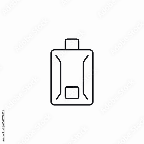 handle buggage icon sign vector