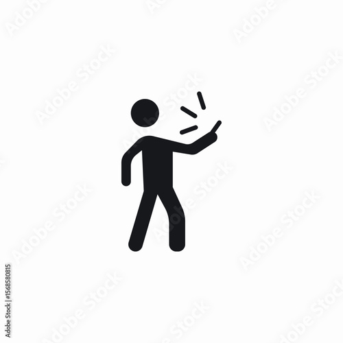 selfie capture icon sign vector