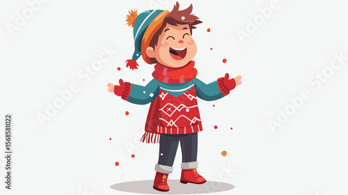Happy Child Singing, Bright Smile, Joyful Expression, Pure Delight, Childhood Innocence, Musical,   