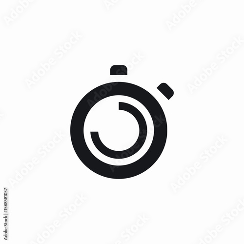 stopwatch pending icon sign vector