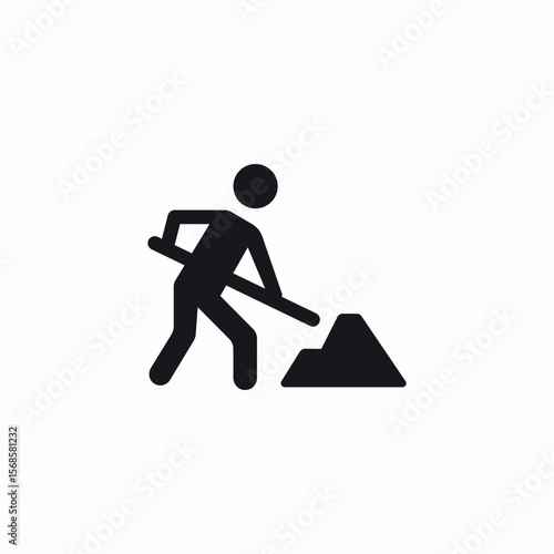 under construction icon sign vector