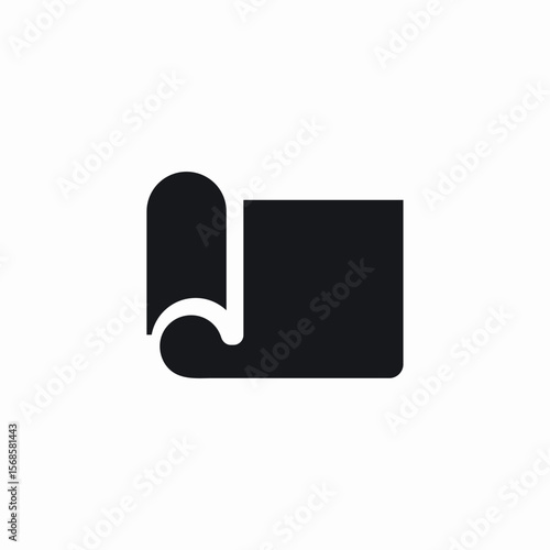 wrap carpet icon sign vector