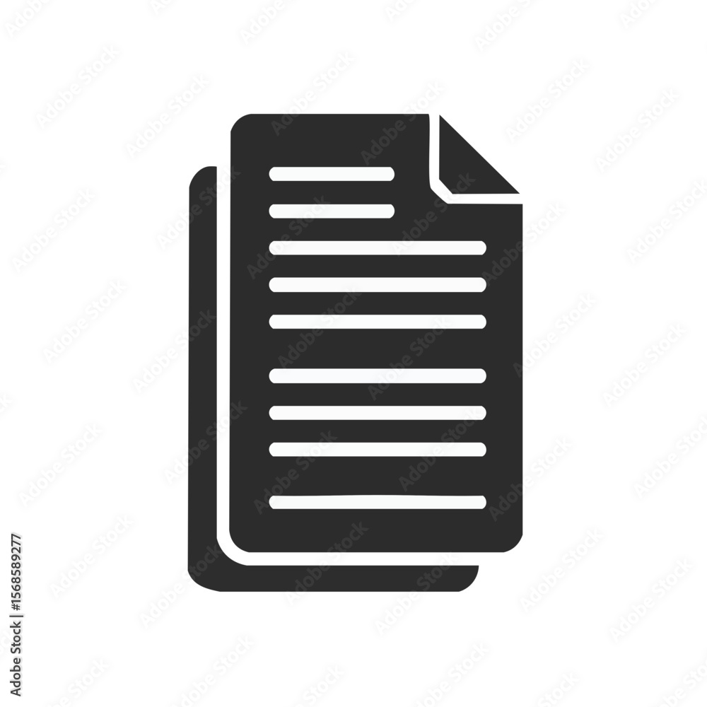 Multiple Documents Icon Representing Paperwork, Files, or Reports in a Flat Design Multiple Documents Icon Representing Paperwork, Files, or Reports in a Flat Design