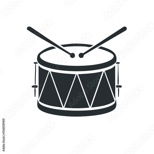 Snares and Drumsticks Graphic Percussion Instrument Musical Expression Rythm Vector