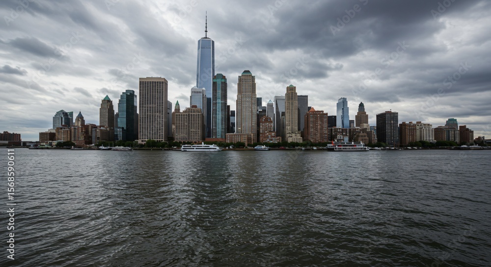 Naklejka premium a large body of water