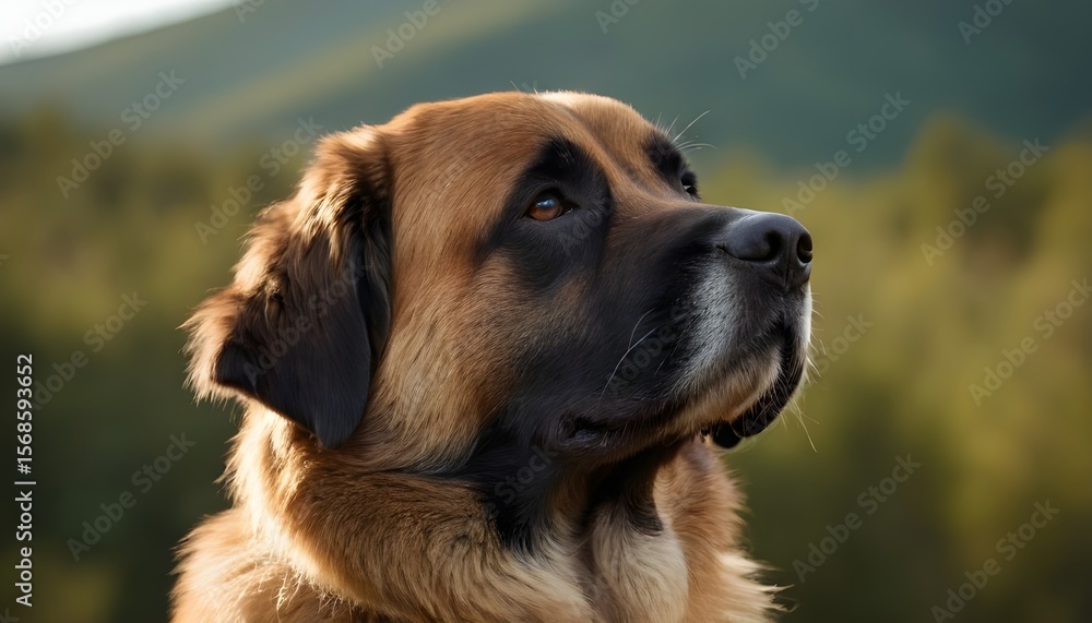 Obraz premium closeup of a estrela mountain dog