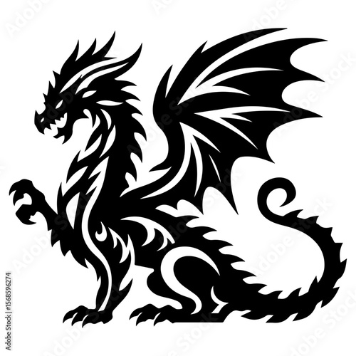 Wallpaper Mural AI-generated vector illustration of a fantasy dragon

 Torontodigital.ca