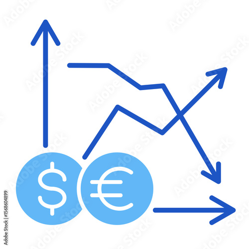 Stock Exchange  Icon Element For Design