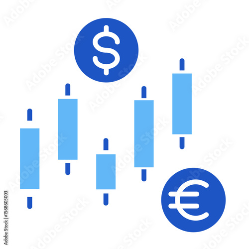 Forex Trading  Icon Element For Design