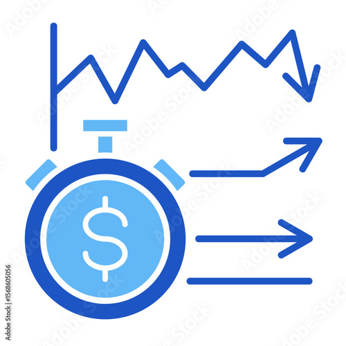 Short Selling  Icon Element For Design