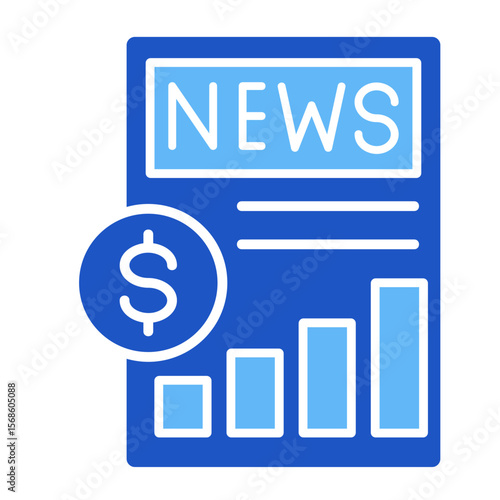Financial News Feed  Icon Element For Design