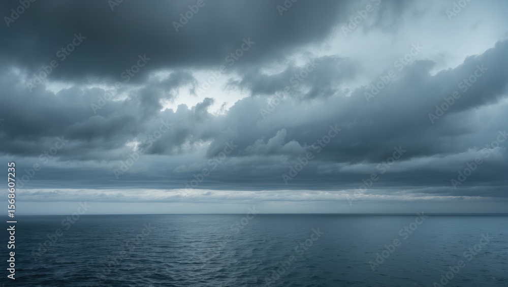 custom made wallpaper toronto digitalSky and sea on a cloudy day with empty copy space for text