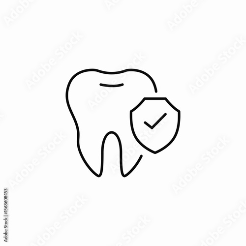 dental insurance icon sign vector