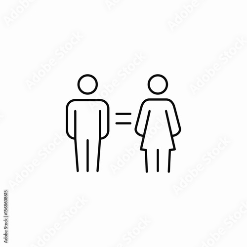gender equality icon sign vector