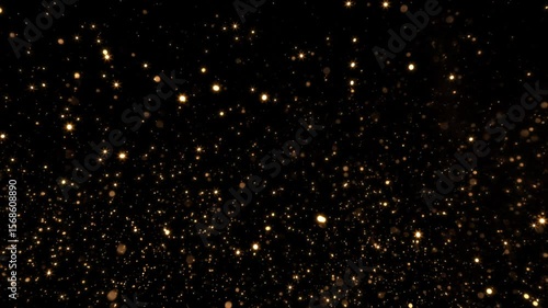 Luxury gold shimmer background with gently moving flakes, ideal for premium packaging or elegant video overlays
