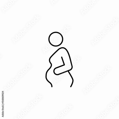 pregancy facility icon sign vector