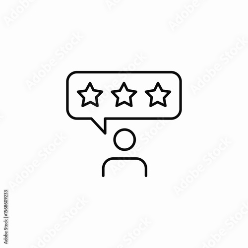 user review icon sign vector