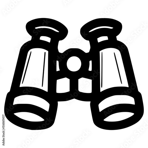 Icon of binoculars depicting outdoor exploration and observation