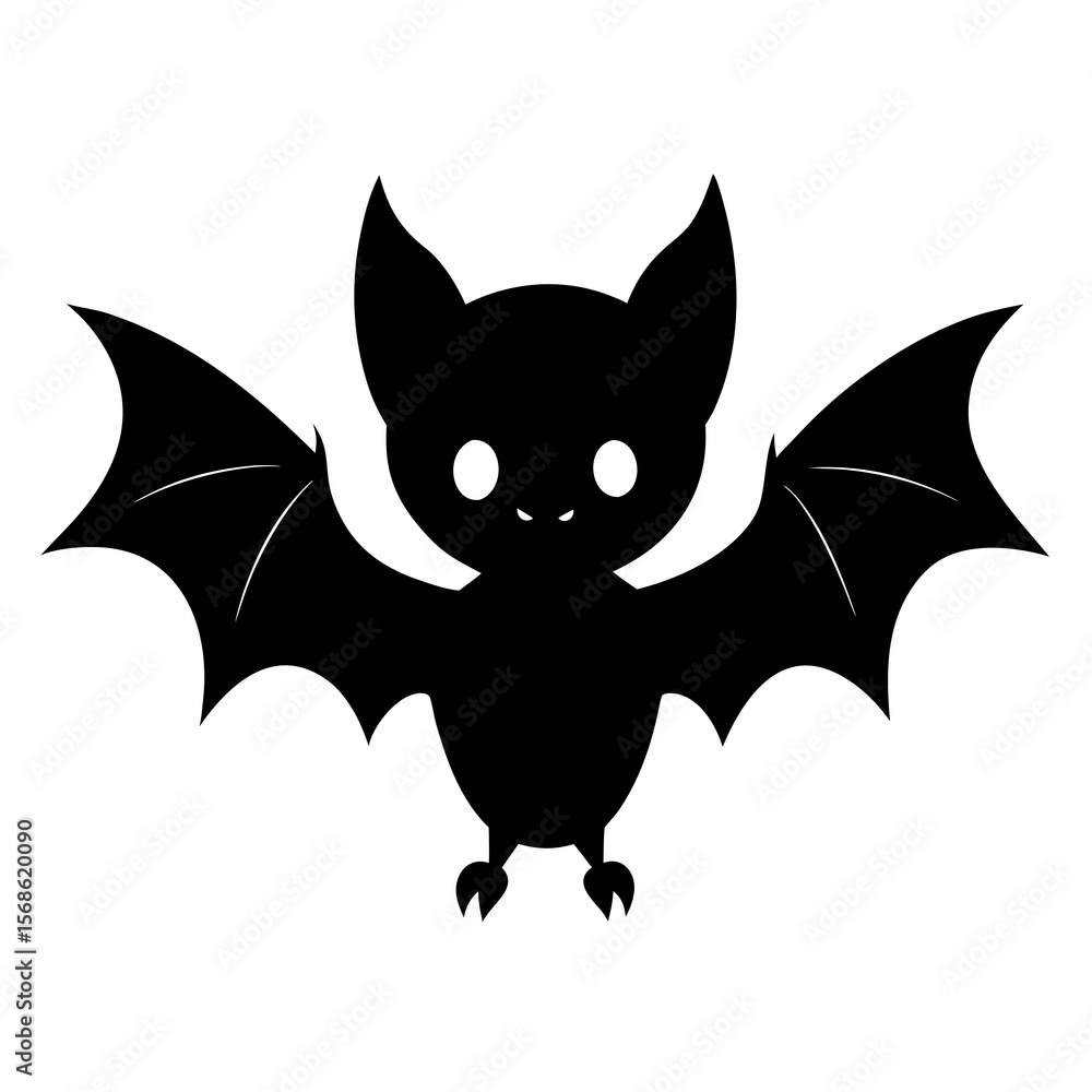 Obraz premium Bat on white background