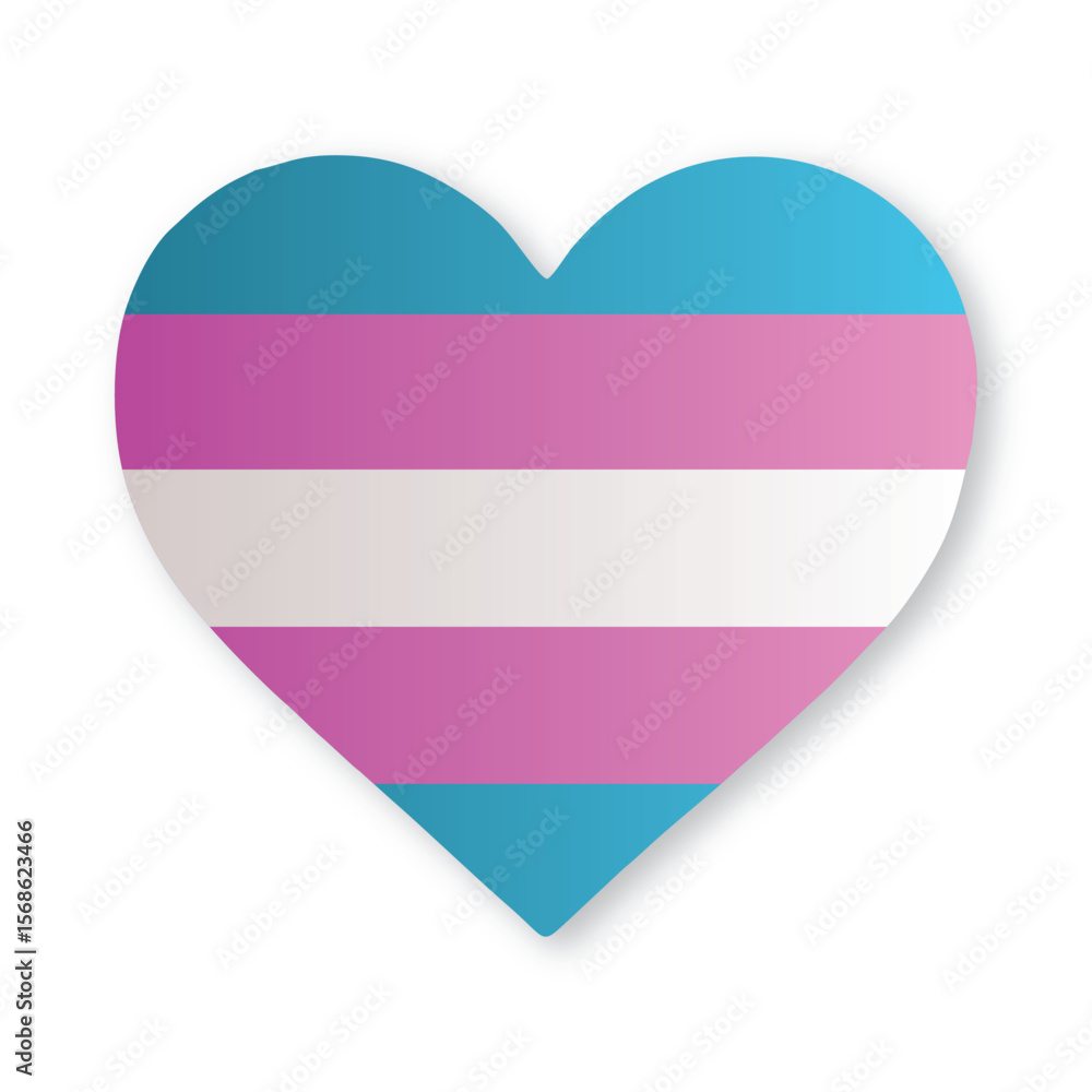 Fototapeta premium heart with lgbt flag