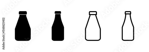 Bottle icon logo design. bottle sign and symbol