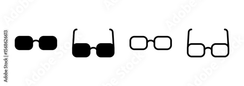 Glasses icon logo design. Glasses sign and symbol